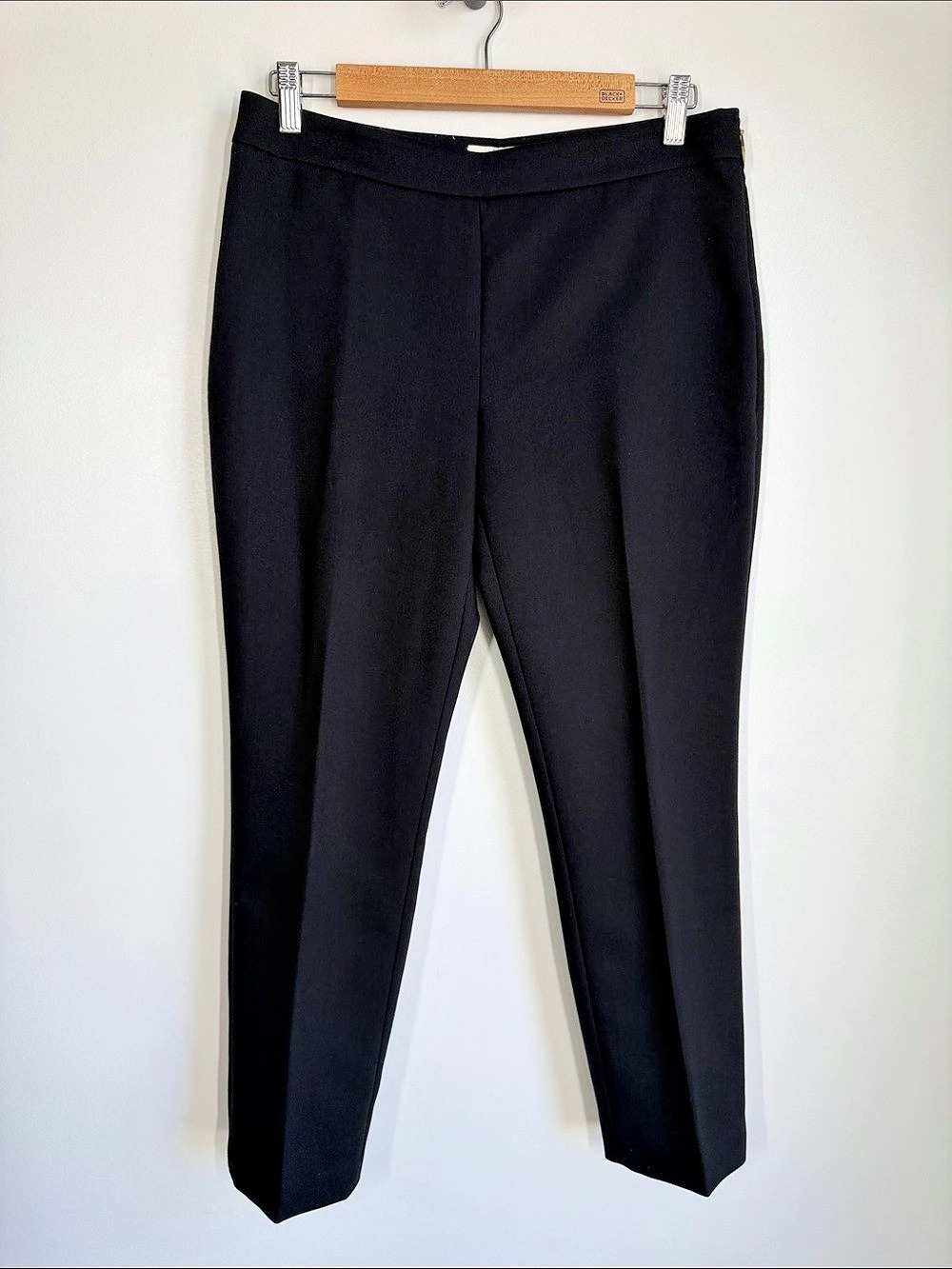 Kate Spade New York Black Slim Straight Ankle Pants Size 6